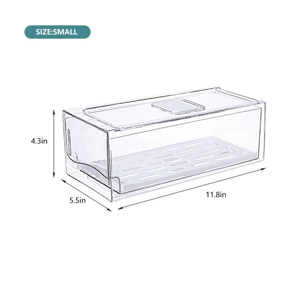 Refrigerator storage stackable refrigerator storage box reusable food storage container refrigerator drawer organizer