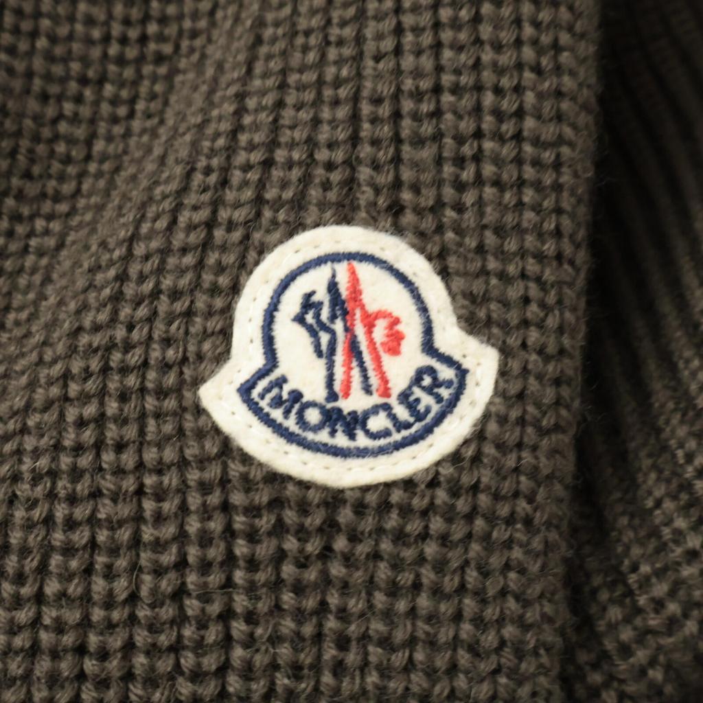 Moncler Excellent Condition MAGLIONE TRICOT CARDIGAN Knitted Down Jacket Jacket M khakiUsed