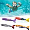 4Pcs Diving Pool Toys Underwater Swimming Throwing Diving Gliding Shark Swimming Glides Toys for Learning To Swim
