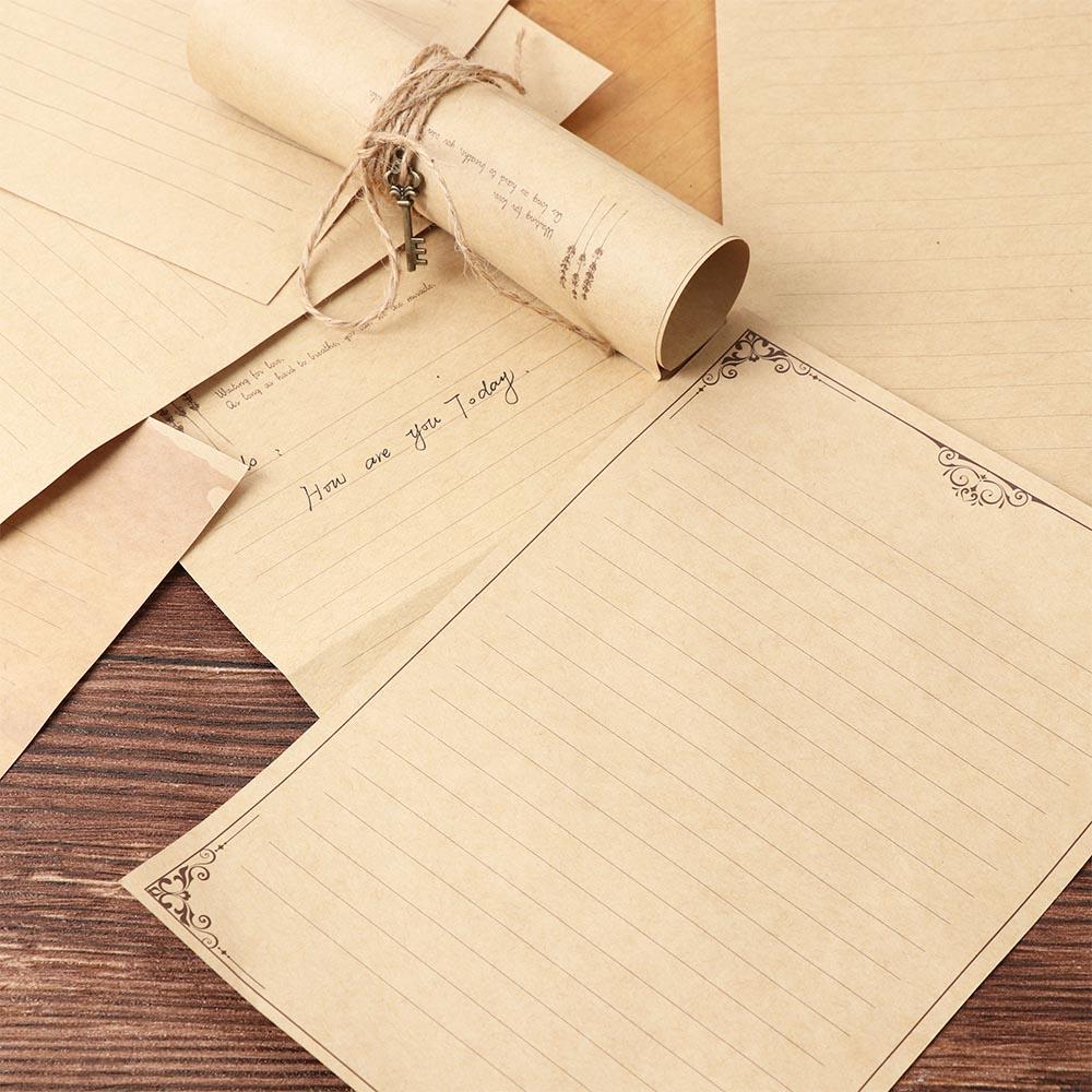 European Style Mailers Set Envelopes Letter Paper Writing Paper Letter Pad Kraft Paper Envelope