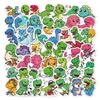 Stickers 50 Small Size Water Cup Lunch Box Stationery Decoration Student Reward Small Gift Dinosaur Stickers