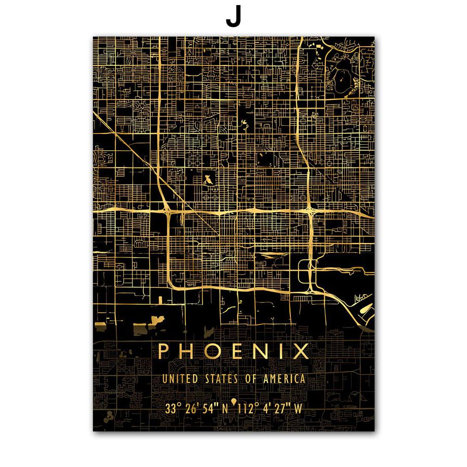 Лас-Вегас, Чикаго, США, Америка, карта города, декор для гостиной, постеры и принты, настенная живопись на холсте, настенные панно для домашнего клуба