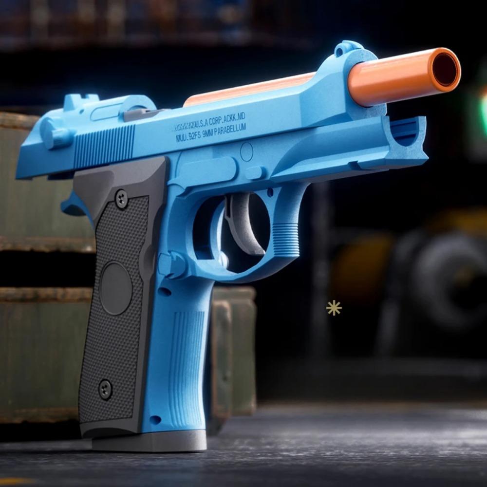 Автоматический Непрерывный Огонь SIG17 Выбрасывание Гильз Игрушечный Пистолет Мягкие Пули EVA Страйкбольный Пистолет для Мальчиков Наружные Спортивные Стрельба Подарок