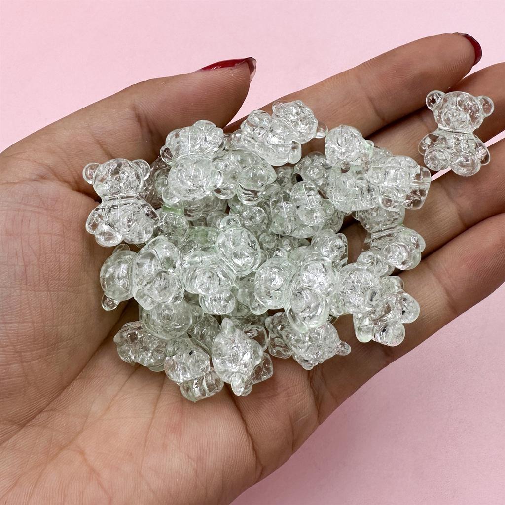 Подвески Ювелирные изделия Изготовление акрила DIY Материал Браслет Ожерелье Аксессуары 35 шт./компл. Имитация Стеклянных Взрывов Мультяшный Медведь Бусины Россыпью