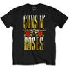Мужская футболка Guns N Roses Big Guns приталенного кроя, размер Medium, цвет черный