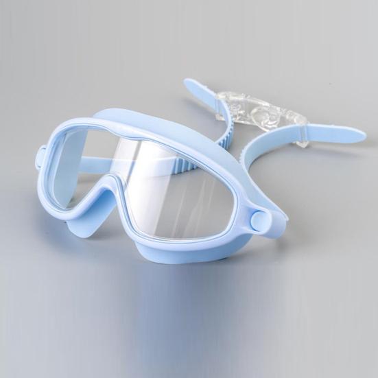 Комплект очков для плавания с широким обзором, противотуманные очки для плавания с зажимом для носа