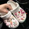 Shoe Charm DIY Pins Cute Bear 3D Decoration Buckle for Hole Shoes Charms Set Accessories Kids Boy Girls Gift