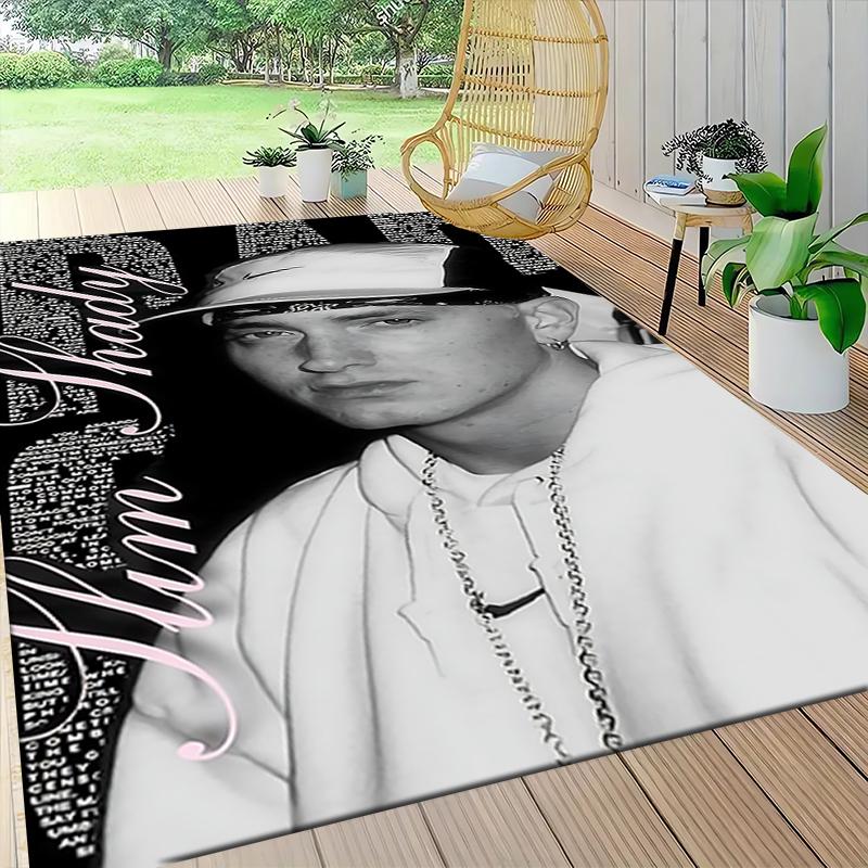 Ковер Eminem's Artistic Legacy Мягкий Моющийся Противоскользящий Домашний Коврик для Гостиной Дивана Персонализированный Рождественский Ковер
