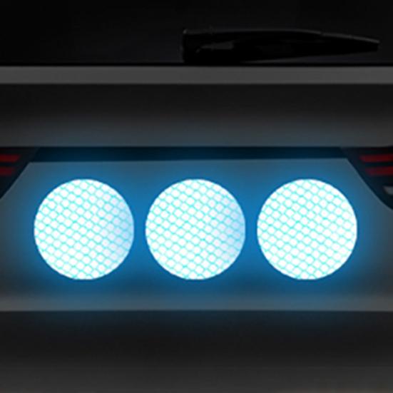 10 шт. Светоотражающие наклейки, устойчивые к выцветанию и царапинам, пластиковые, круглой формы, светоотражающая наклейка для велосипеда