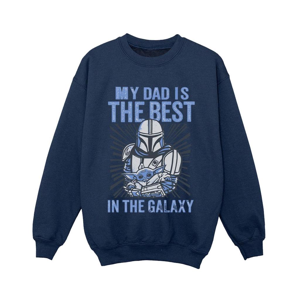 Star Wars Boys Mandalorian Best Dad Sweatshirt