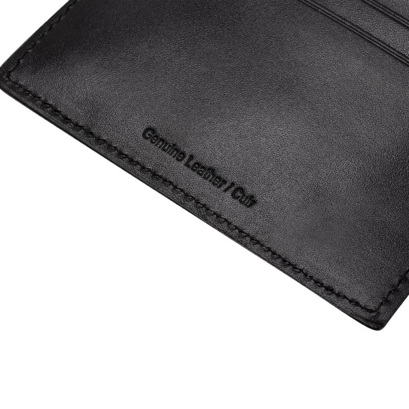 Calvin Klein Ss25 Деловой Повседневный Держатель для Карт с Множеством Отделений Кожаный Чехол для Карт Мужские Аксессуары Космический Черный 4D1017G-UB1