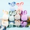 Creative Coral Fleece Rabbit Look Towel Teacher’s Valentine's Day Gift Rabbit Hand Towel Wedding Gift Hand Towel