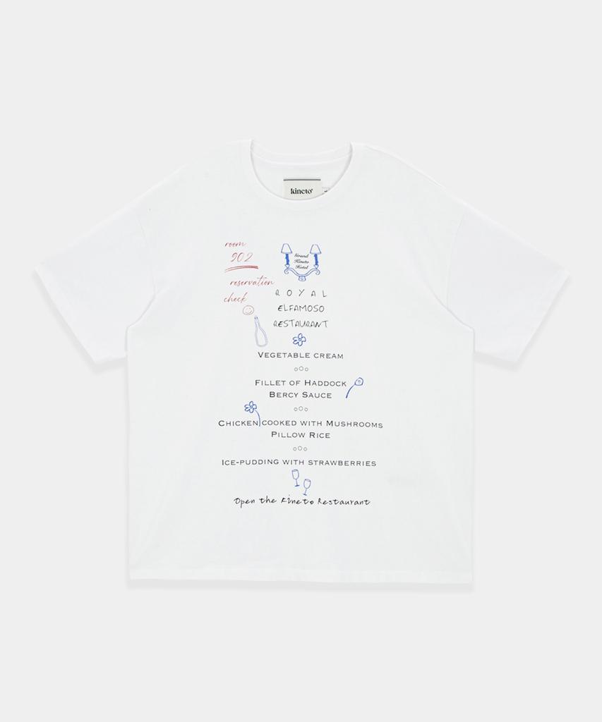 KINETO Room Service Menu T-Shirt_White