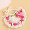 Popular Cute Pet Handmade DIY Knitted Cat Collar Decorative Saliva Towel Fashionable Versatile Scarf Small Dog