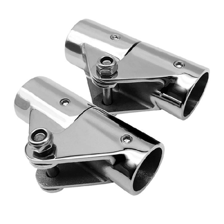 Stainless Steel Rotating Joint Coupling Connector Fitting Adapter for Boat Marine Tubing Canopies Yacht Tubing Fittings