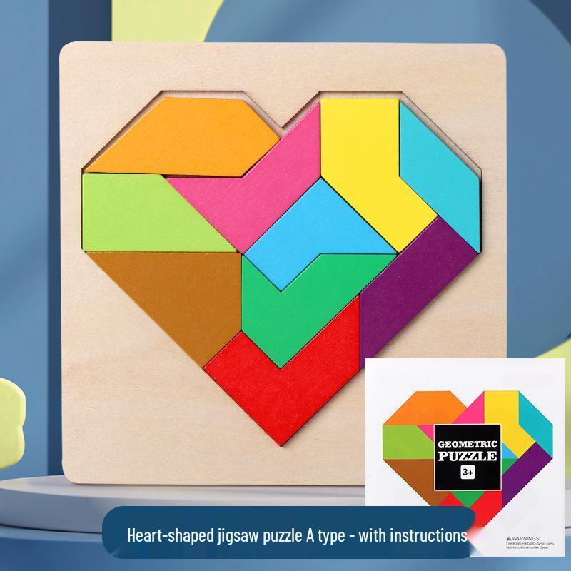 Монтессори Развивающие Пазлы Геометрические Фигуры для Маленьких Детей