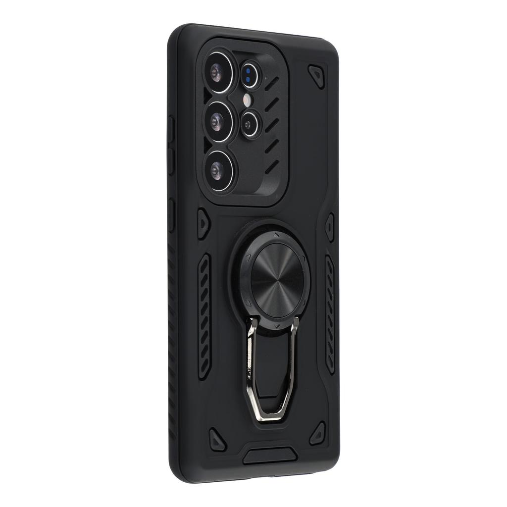 Чехол для Samsung Galaxy S24 Ultra с подставкой, противоударная задняя крышка для телефона из ТПУ+ПК
