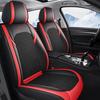 Премиальные 5-местные чехлы на сиденья автомобиля из ПУ-кожи и ткани «Ледяной шелк», полное покрытие, раздельные подголовники, нескользящие, прочные, универсальные, подходят для 95% автомобилей
