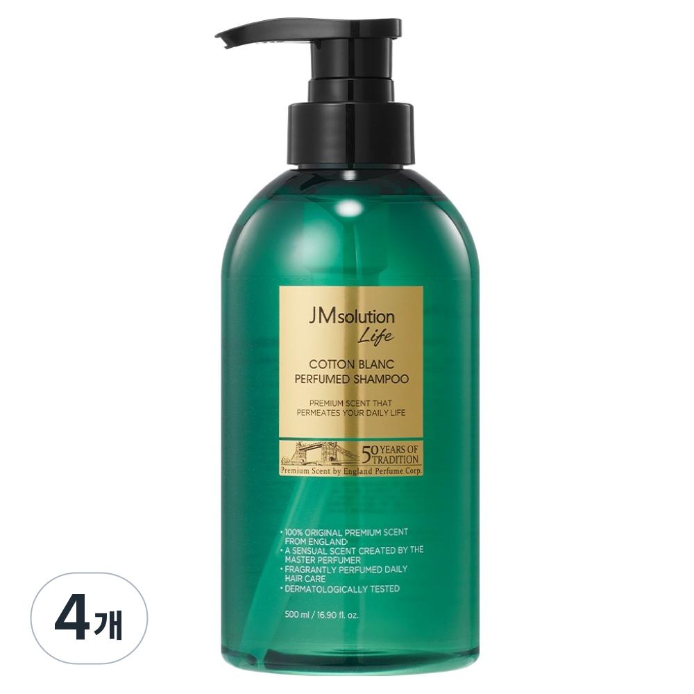 JM Solution Life Cotton Blanc Парфюмированный шампунь Уютное мыло 4 шт 500 мл