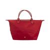Longchamp Вышитый логотип Застежка на кнопки-защелки Нейлоновая сумка-тоут 'пельмень' Женские сумки-тоут 1623619P47