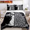 Eminem Hip-Hop-Sänger Ganzjahres-Bettwäsche-Set Bettbezug Voll Queen King Size Kissenbezug Bett Gedrucktes Bettwäsche-Set Aldult Kinder Schlafzimmer