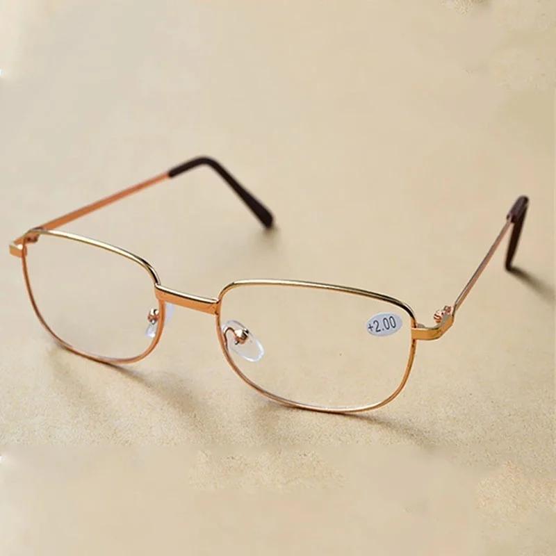 Unisex Metal Frame Reading Glasses Vintage Prescription Presbyopia Eyeglasses Hyperopia Eyewear Diopter 0 To +4.0 Eyeglasses