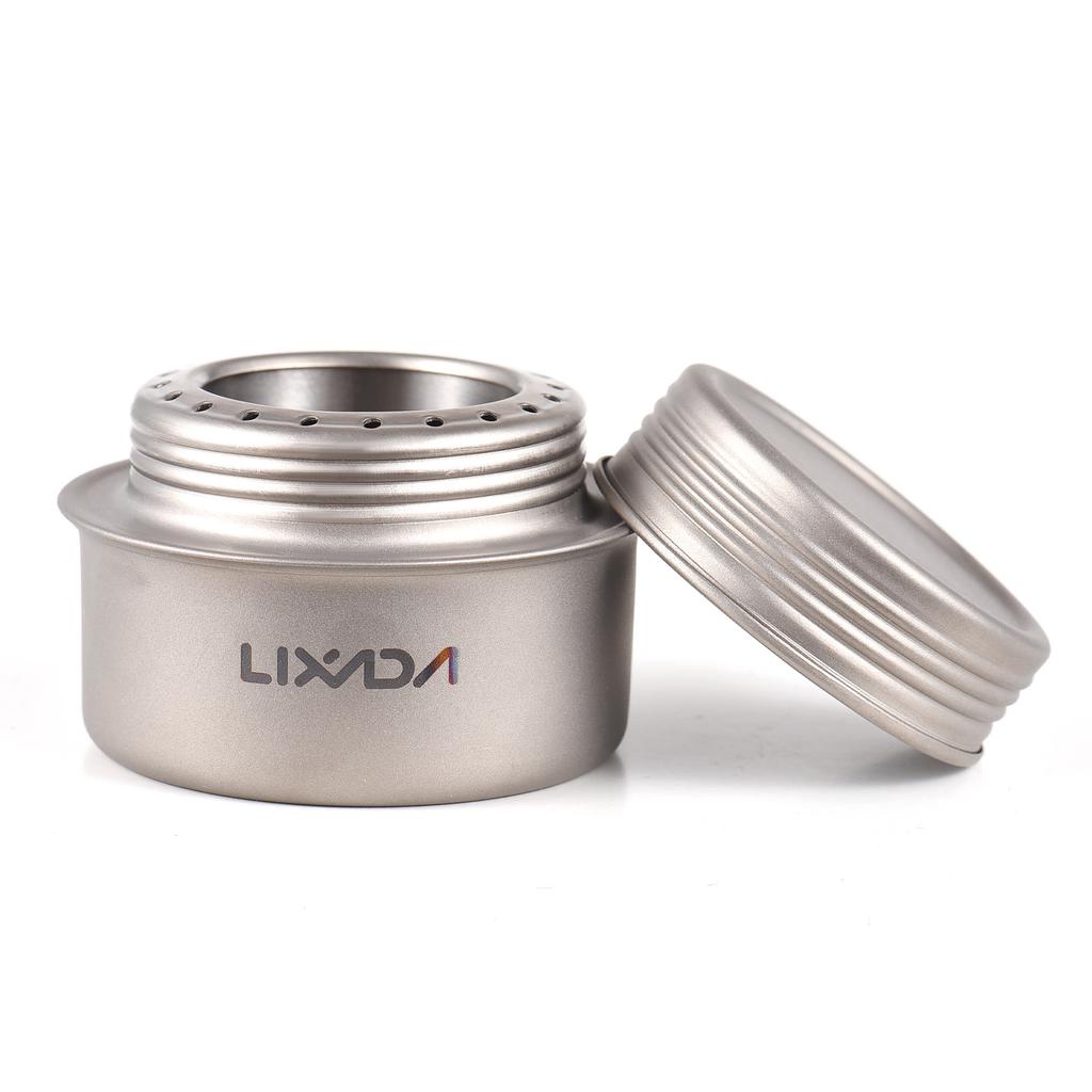 Портативная мини-походная плита Легкая титановая спиртовая горелка Эффективная и безопасная походная плита для активного отдыха