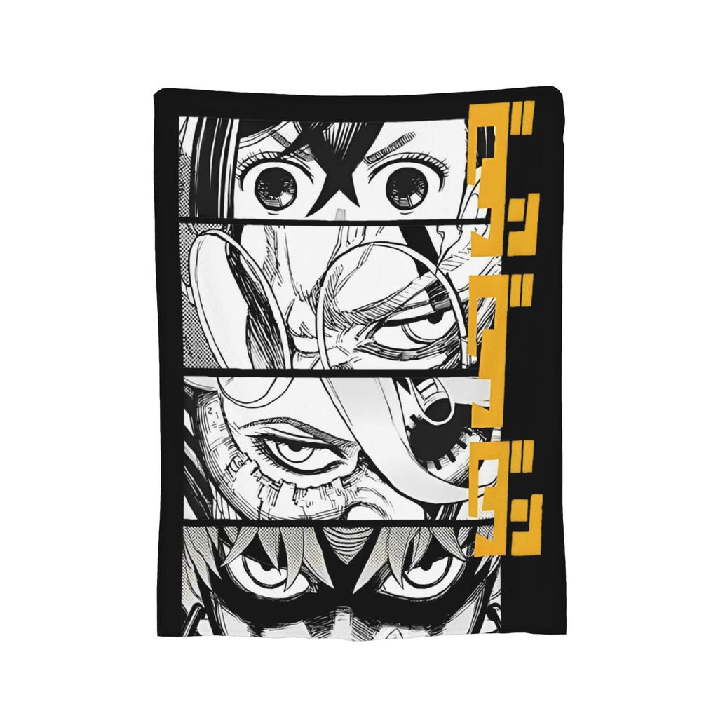 Turbo Granny Dandadan Anime Flannel Blankets Creative Throw Blanket for Bed Sofa Couch 200x150cm Plush Thin Quilt,