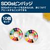 Значок HAMILO SDG, Штаб-квартира ООН, для курток и сумок, Прибл.. 25мм (Набор из 10)