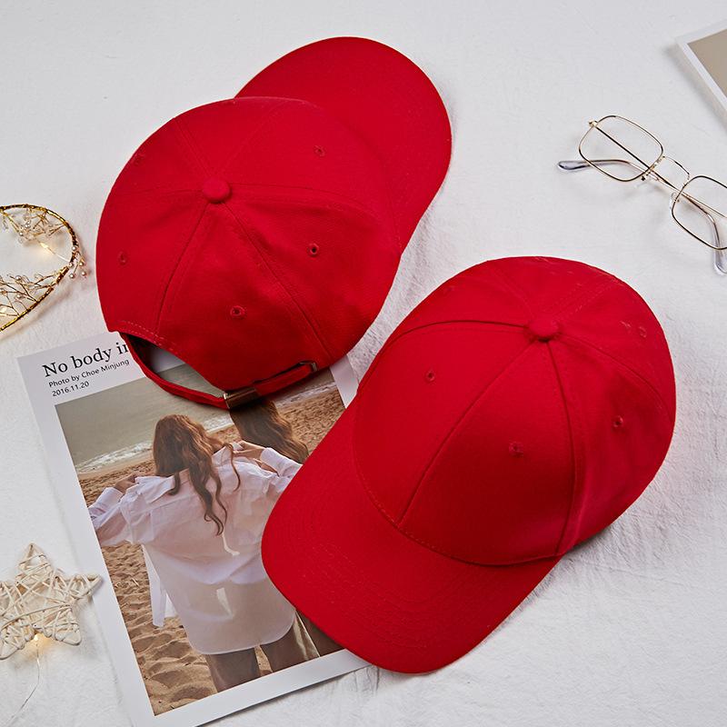 Hat Men's Trendy Cap Men's Autumn and Winter Black Trendy Brand Women's Visor Versatile Winter Baseball Cap