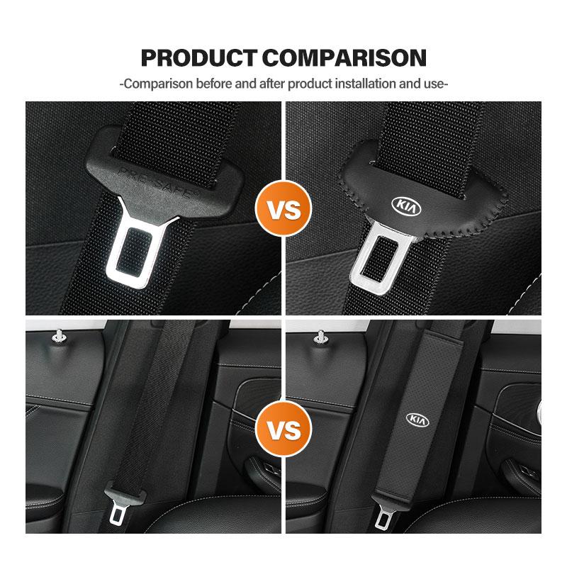 TTVF7 Universal Car Seat Belt Shoulder Protection Pad Accessories For KIA Ceed Sportage Rio K5 K2 Optima Cerato Proceed Venga