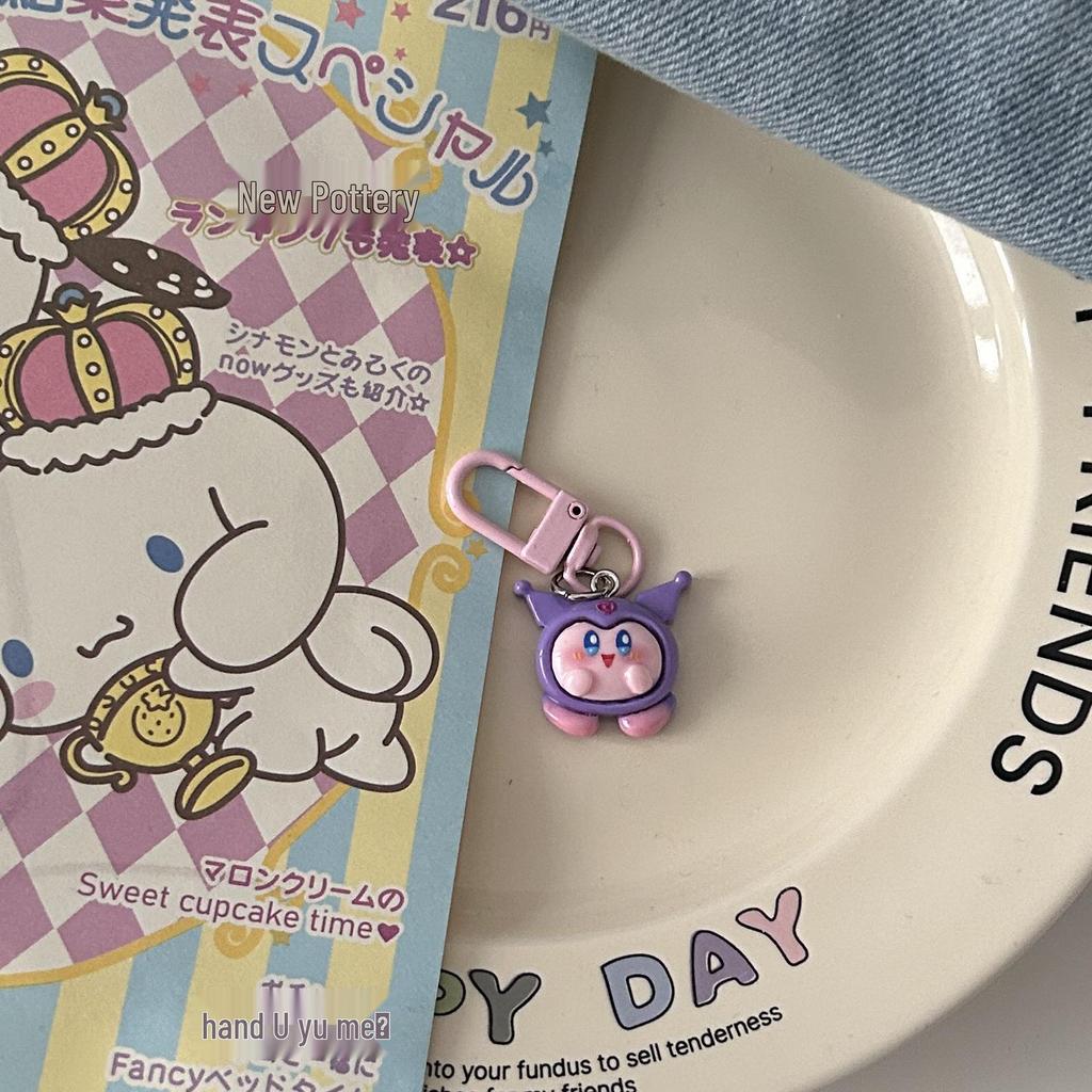 Милый брелок Кирби - Забавный мультяшный кулон на рюкзак в виде звезды для лучших друзей