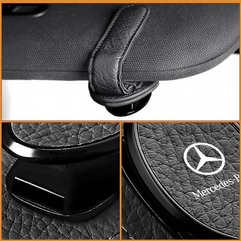 AABHA1 Car Sun Visor Clip Glasses Bracket Card Holder Sunglasses Support For Mercedes Benz C180 C300 W124 W176 W177 C200 C260 GLC CLE