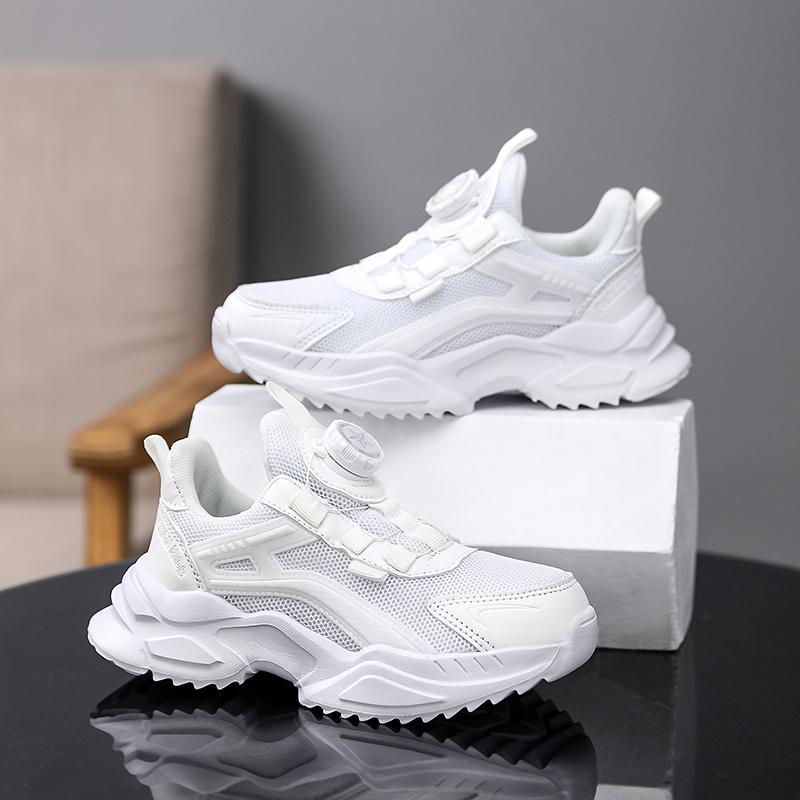 Детские трендовые удобные кроссовки для бега на мягкой подошве, студенческие модные повседневные дышащие спортивные кроссовки для мальчиков и девочек