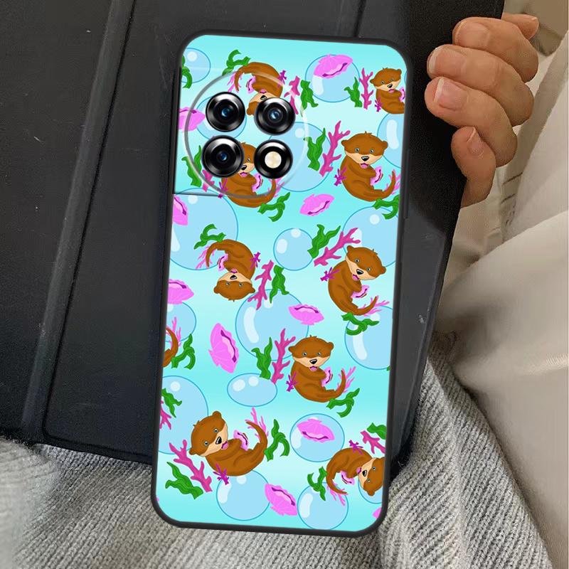 Sea Otter Pattern Case For OnePlus 15 13T 13 12 11 13R 12R 10R 10T 8T OnePlus Nord 5 CE 3 4 Lite N20 N30 Cover
