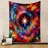 "Colorful Music Galaxy Tapestry" Patterned tapestry home decor, suitable for bedroom and living room, gift