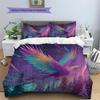 Soaring Phoenix  Pattern Bedding Quilt Set Quilt Cover Pillowcase Home Decoration  Gift (1 * duvet cover + 2 * pillowcase, without core)