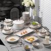 Persson Gradient Grey 44-Piece Ceramic Dinnerware Set
