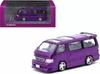 Tarmac Works Toyota Hiace Кастомный Фиолетовый Tarmac Works Hiace Wagon Кастомный миниатюрный автомобиль 1/64 [товар]