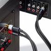 Amazon Basics RCA Audio Cable RCA Male 2 RCA for Black 1.2m (2 - Male) Speakers,