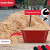 KOTARBAU® Rectangular Garden Construction Container Mortar Container 55 L Red Set of 3