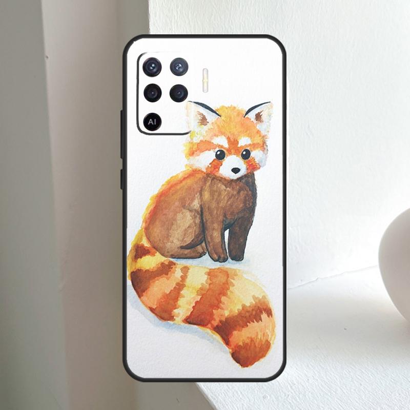 Красная панда Милое животное Для OPPO A80 A60 A40 A5 A6 Pro A15 A17 A57 A16 A76 A96 A18 A38 A58 A78 A98 A54 A74 A94 Чехол