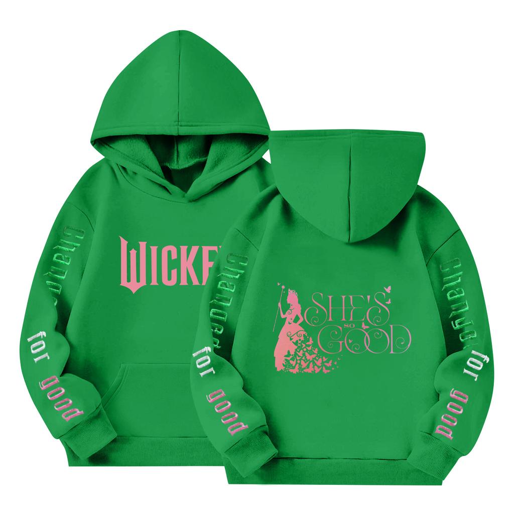 Детский пуловер с длинным рукавом, свободного кроя, с принтом букв, капюшоном на шнурке