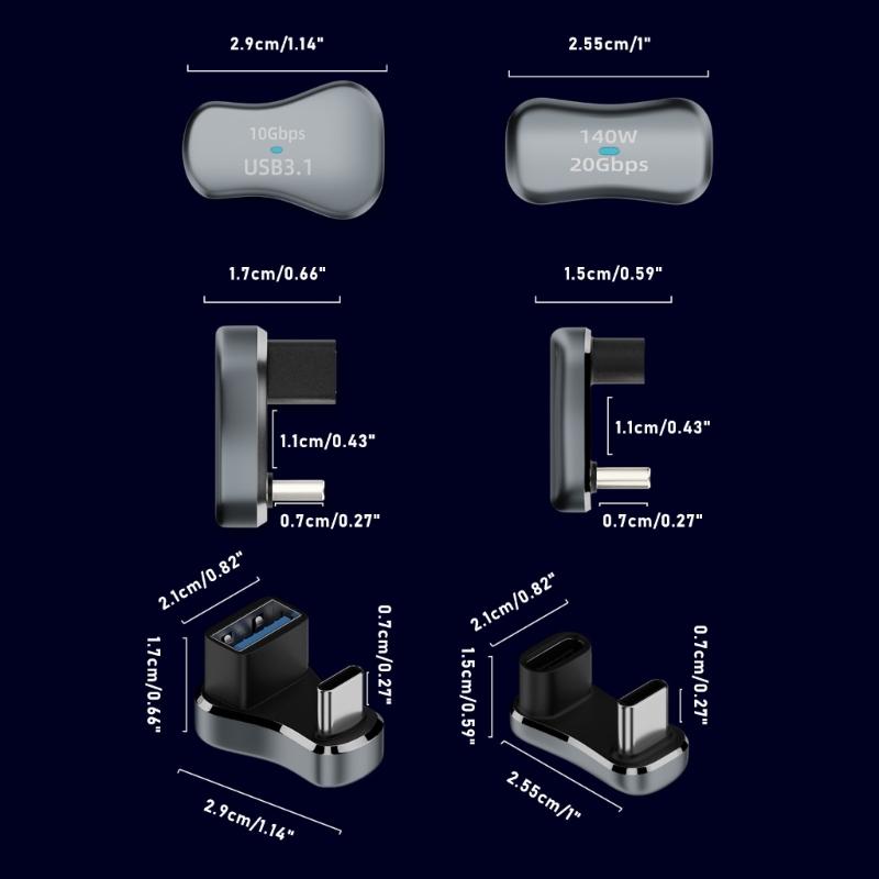 Универсальный Type-C Конвертер USB C на USB Адаптер Скорость передачи данных 10 Гбит/с Идеально подходит для игровых консолей, мобильных телефонов и планшетов