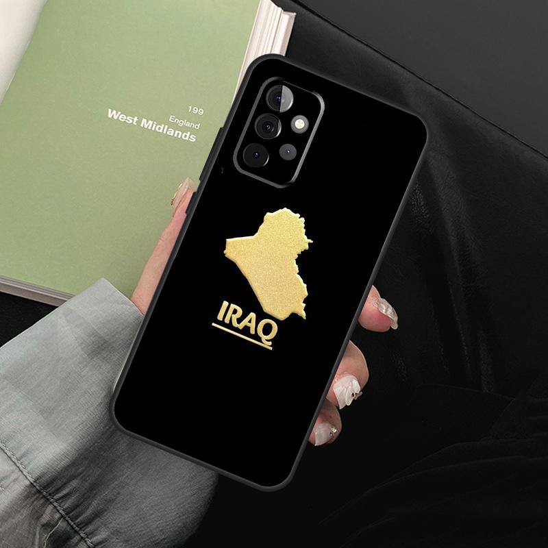 Iraq Map For Samsung Galaxy A05 A06 A36 A26 A16 A54 A34 A14 A22 A32 A52 A55 A35 A15 A53 A13 A56 Case