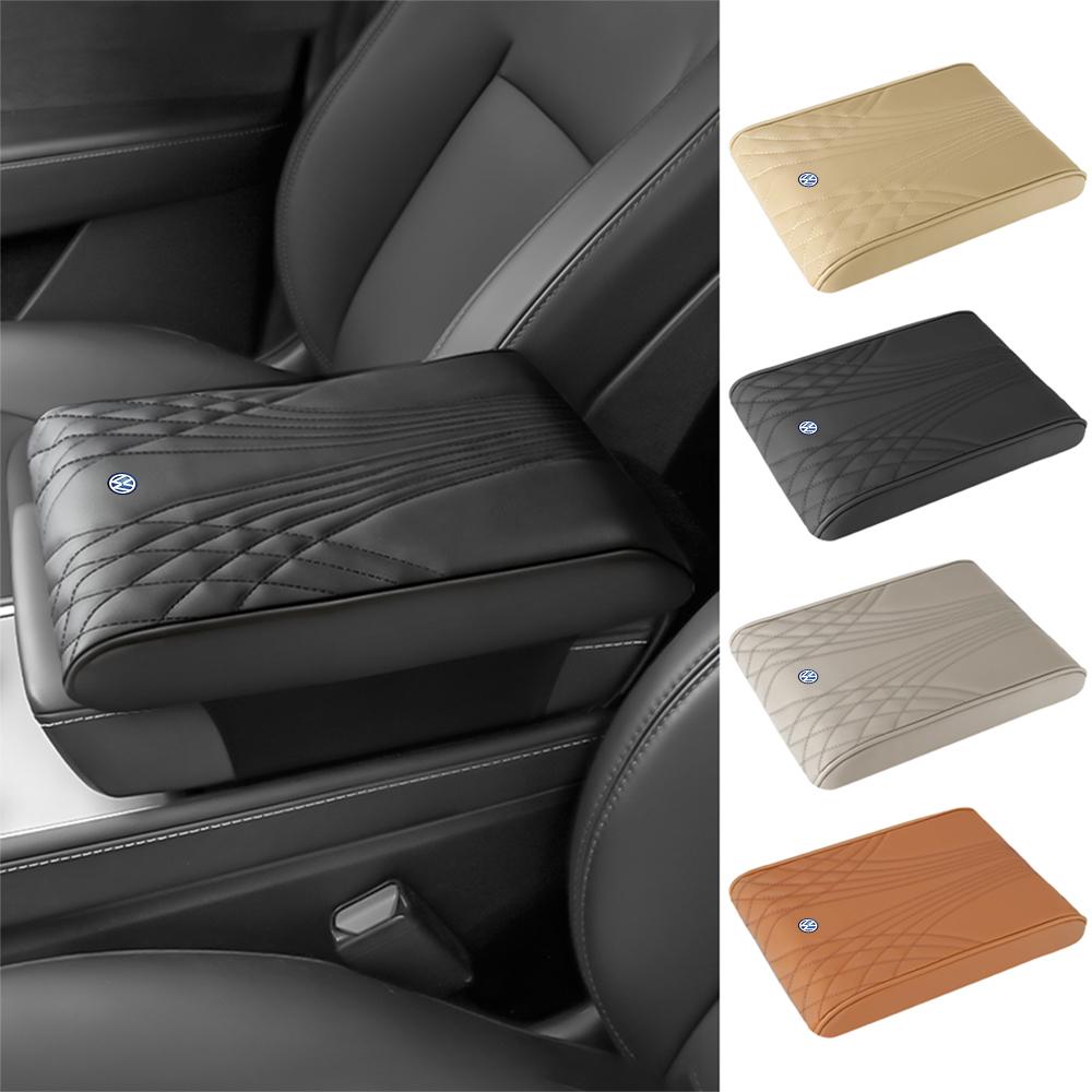 Car Arm Rest Box Expander Cushion Center Console Box Mat RR3 Cover For Volkswagen GTI Golf Polo Passat VW Tiguan T-ROC Jetta Taigo