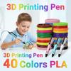 Новая 3D-ручка для рисования, 40 цветов, 1,75 мм, ПЛА, детская 3D-ручка, диаметр 0,7 мм, материал, детская ручка для DIY-рисования, подарки на день рождения для мальчика и девочки
