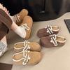 Баотоу тапочки женские повседневные Birkenstock с ретро ежедневной юбкой полутапочки