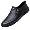 Man Casual Black Flats Driving Walking Shoes Moccasins Men Shoes Breathable Business Slip On Loafers Plus Size