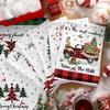 Christmas Kitchen Towel Nordic Style Snowman Print Dish Multipurpose Cotton Tea Home Holiday Decor